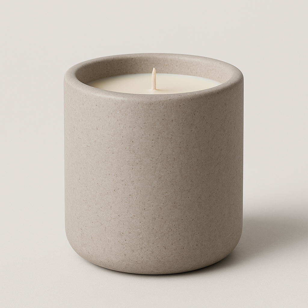 Glutbucht Stein Kerze