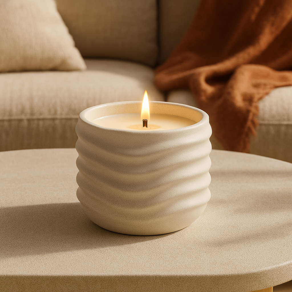 HerdDocht Wellen-Kerze