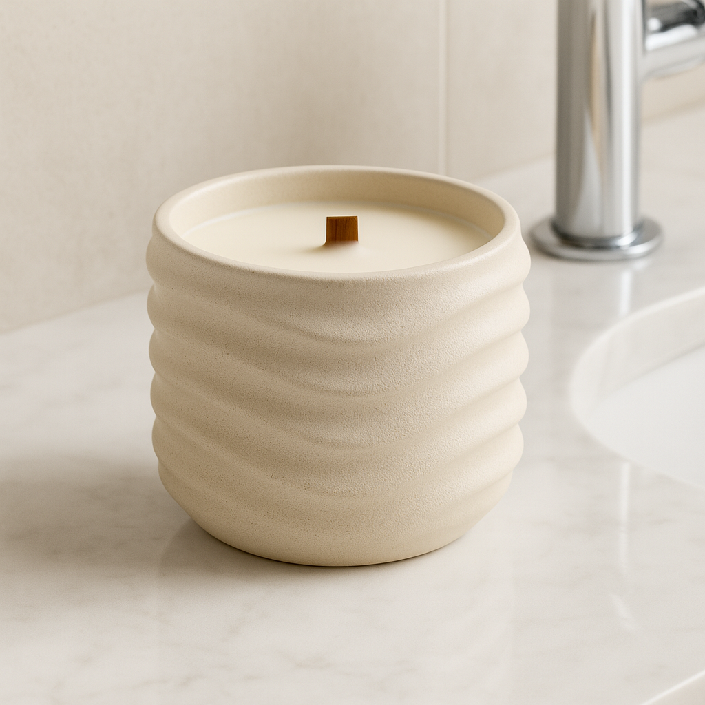 HerdDocht Wellen-Kerze